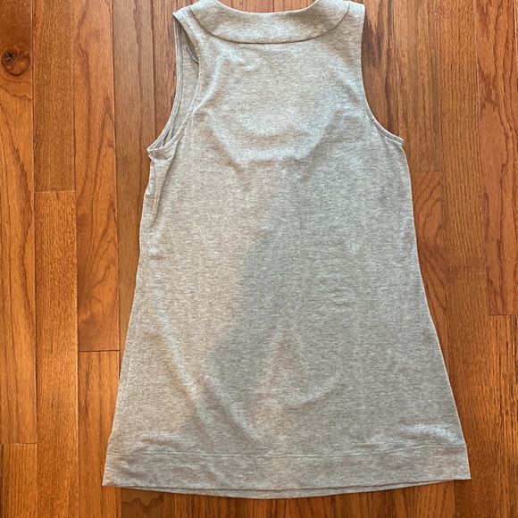 White House black market grey silver shimmer tunic. XS - Picture 4 of 8